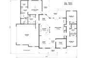Southern Style House Plan - 3 Beds 2 Baths 2296 Sq/Ft Plan #14-159 