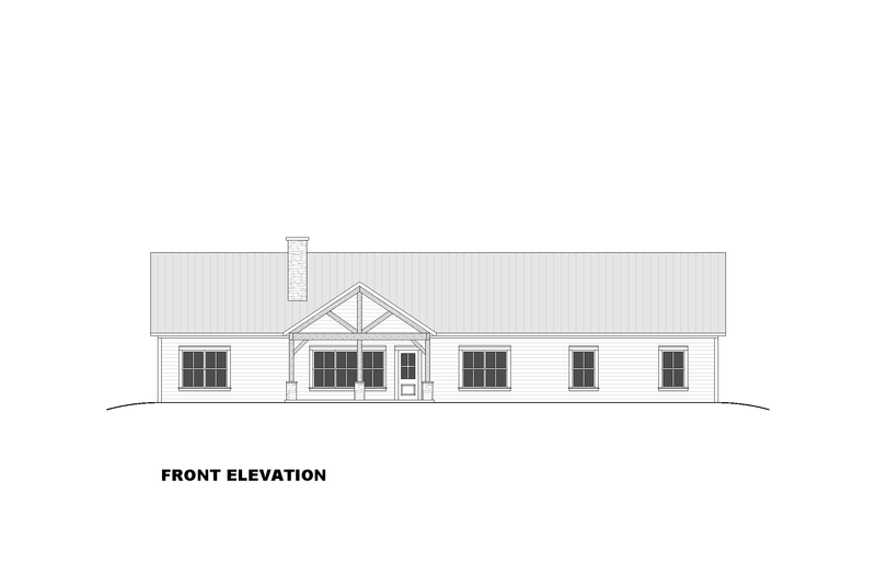 Architectural House Design - Exterior - Front Elevation 3 for Barndominium House Plan #1117-49 - 4 bed, 3.5 bath