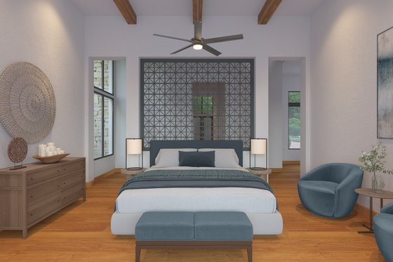 Interior - Master Bedroom for Contemporary House Plan #930-544 - 4 bed, 5 bath