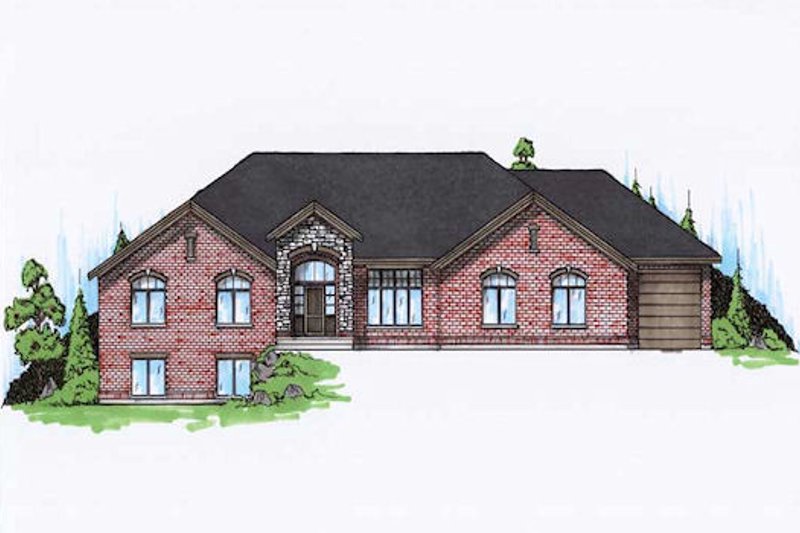 Dream House Plan - Traditional Exterior - Front Elevation Plan #5-309