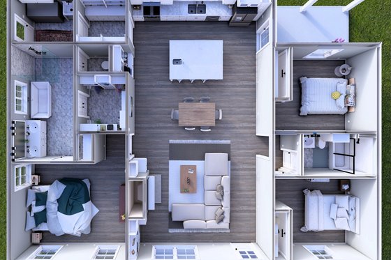 Interior - Other 1 for Farmhouse House Plan #44-270 - 3 bed, 2 bath