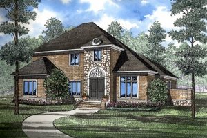 Traditional Exterior - Front Elevation Plan #17-252