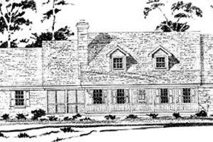 Country Exterior - Front Elevation Plan #10-251