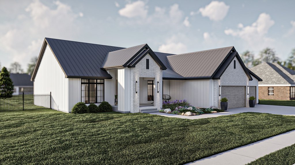 Exterior - Other Elevation 1 for Modern House Plan #455-643 - 3 bed, 2 bath