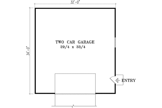Floor Plan - Main Floor for Traditional House Plan #1-1029, 0 bath
