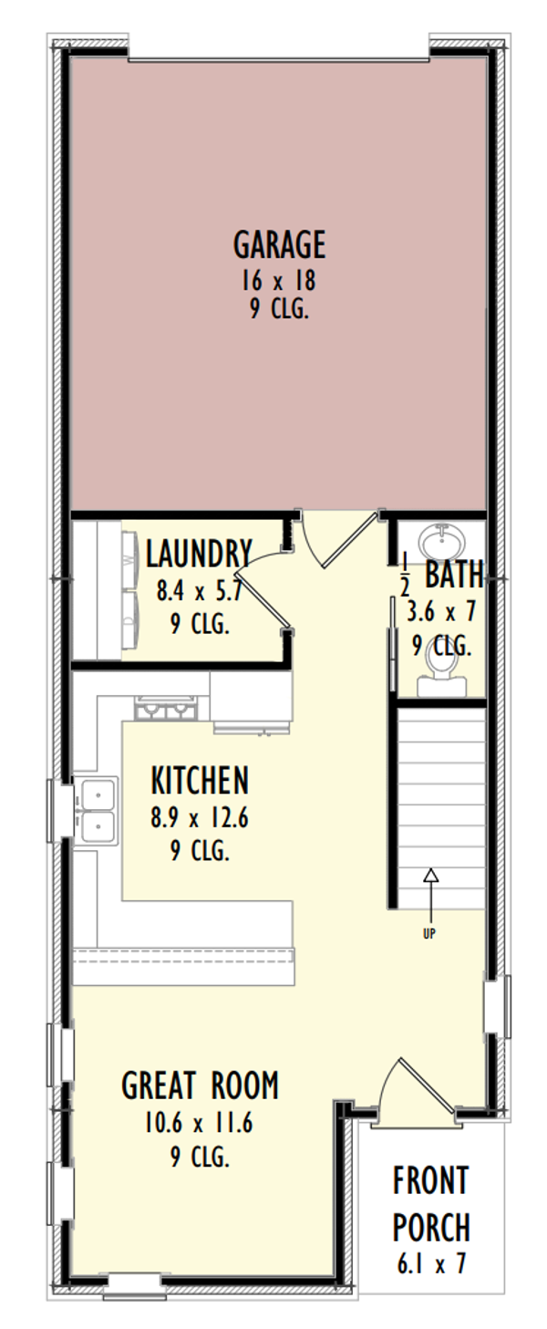 Barndominium Floor Plan - Main Floor Plan #1092-3