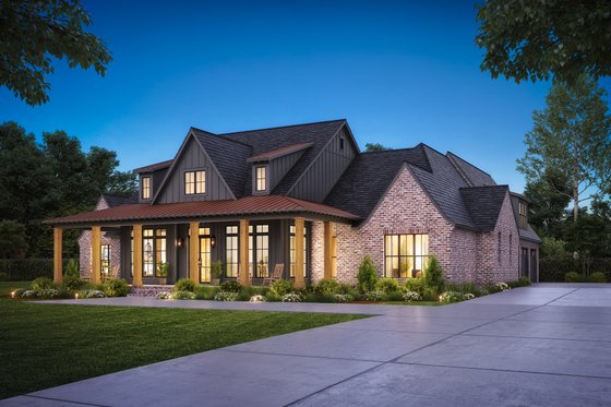 Exterior - Other Elevation for Farmhouse House Plan #1074-62 - 4 bed, 3.5 bath