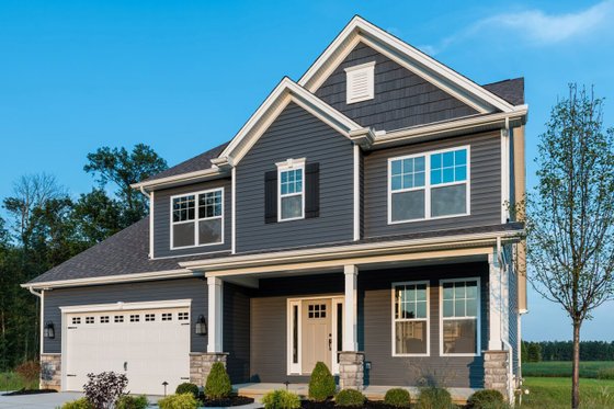 Exterior - Front Elevation 3 for Craftsman House Plan #20-2154 - 3 bed, 2.5 bath