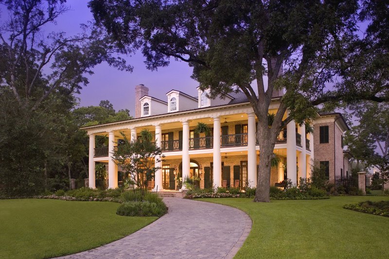 Architectural House Design - Exterior - Front Elevation 3 for Southern House Plan #20-2173 - 6 bed, 6.5 bath