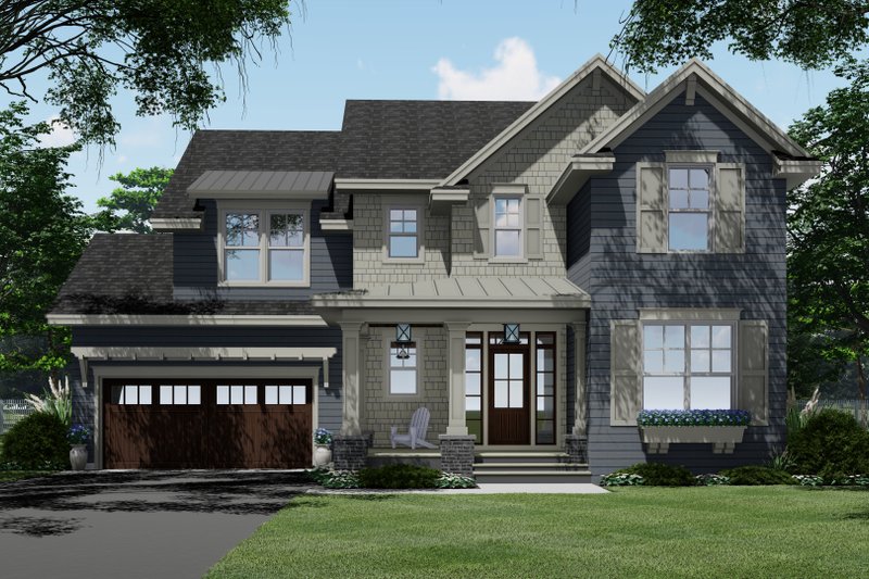 Traditional Style House Plan - 4 Beds 3.5 Baths 2318 Sq/Ft Plan #51-1198
