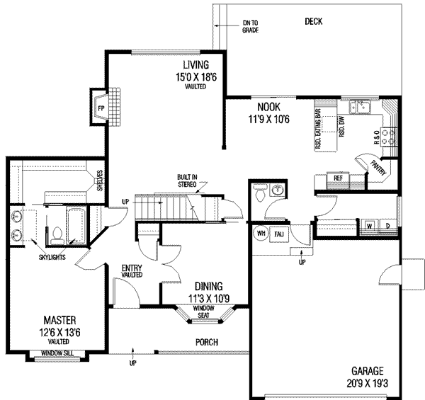 Traditional Floor Plan - Main Floor Plan #60-424