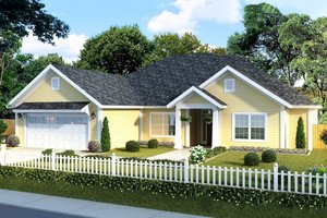 Traditional Exterior - Front Elevation Plan #513-18