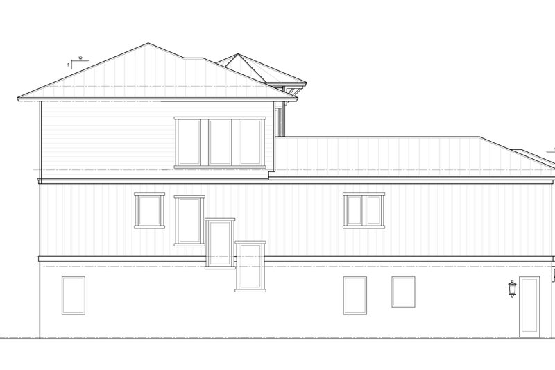 Home Plan - Exterior - Rear Elevation 1 for Craftsman House Plan #938-157 - 3 bed, 3.5 bath