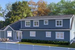 Exterior - Rear Elevation 1 for Craftsman House Plan #1060-461 - 3 bed, 3 bath