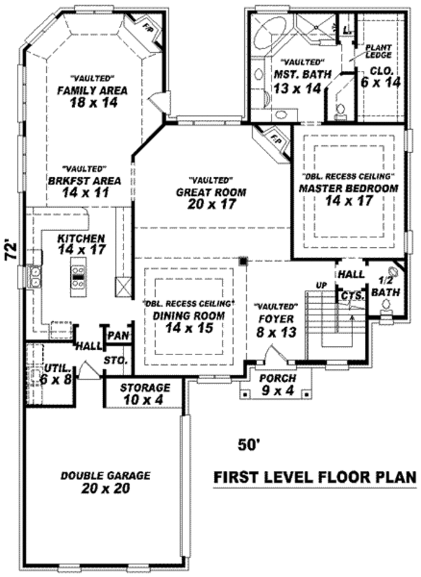 European Floor Plan - Main Floor Plan #81-1123