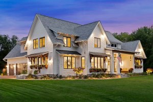 Exterior - Front Elevation 3 for Farmhouse House Plan #51-1132 - 4 bed, 4.5 bath