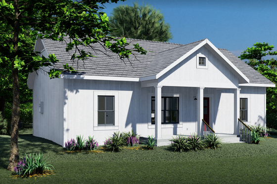 Exterior - Other Elevation for Farmhouse House Plan #44-224 - 3 bed, 2 bath