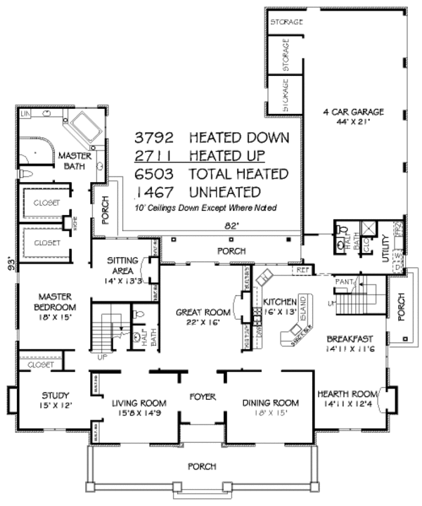 Floor Plan - Main Floor Plan #424-388