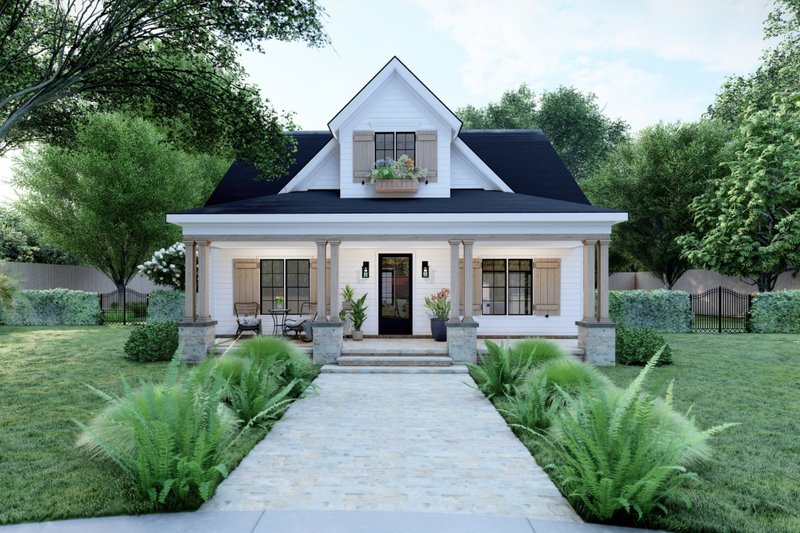 House Blueprint - Farmhouse Exterior - Front Elevation Plan #1094-8