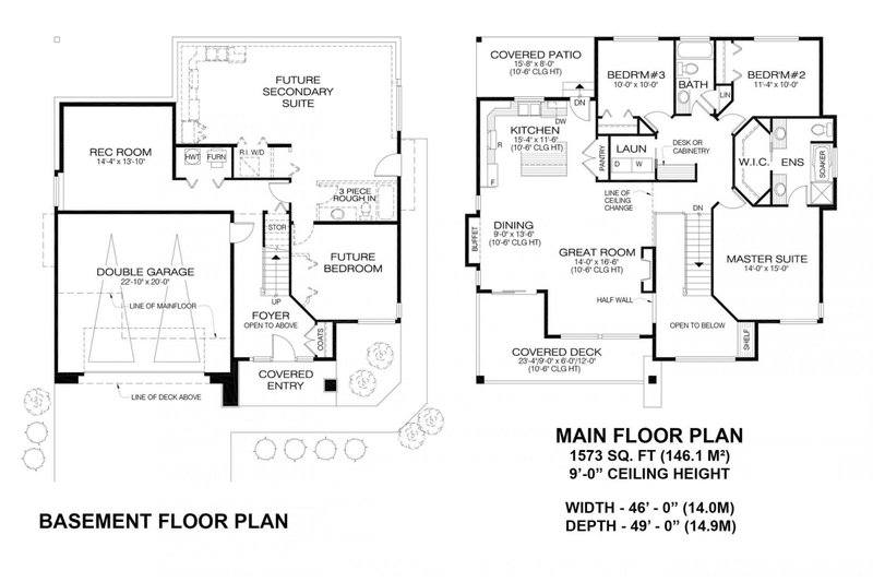 Dream House Plan - Floor Plan - Other Floor for Modern House Plan #1100-28 - 3 bed, 2 bath