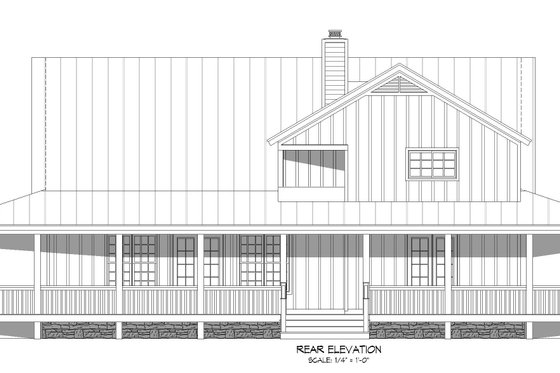 Exterior - Other Elevation 2 for Traditional House Plan #932-528 - 3 bed, 2.5 bath