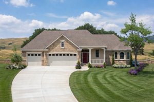 Architectural House Design - Exterior - Front Elevation for European House Plan #20-2612 - 4 bed, 3 bath