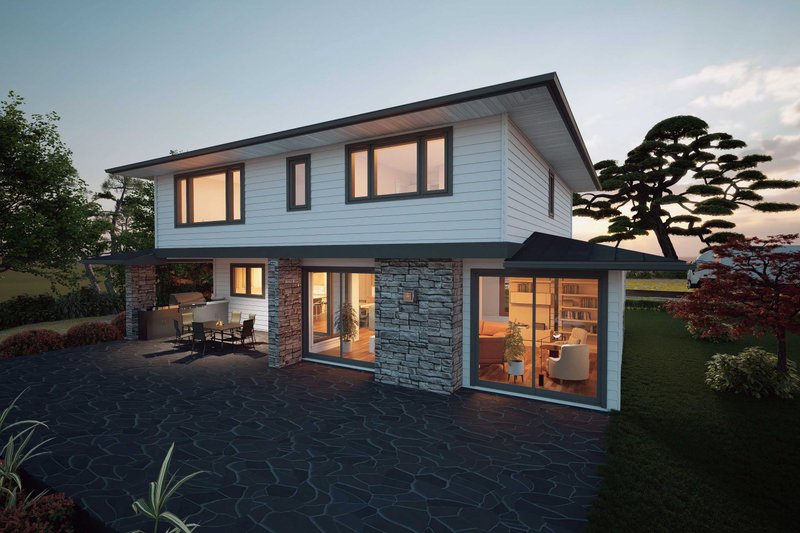 Home Plan - Exterior - Front Elevation 5 for European House Plan #1101-13 - 3 bed, 3.5 bath