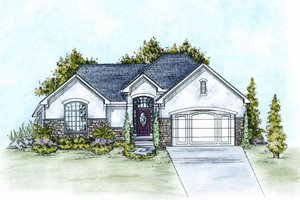 Traditional Exterior - Front Elevation Plan #20-2106
