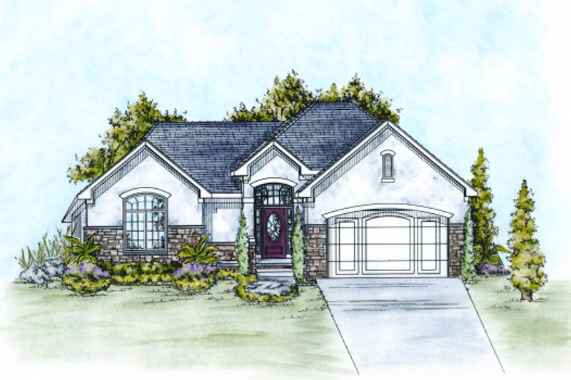 Home Plan - Traditional Exterior - Front Elevation Plan #20-2106