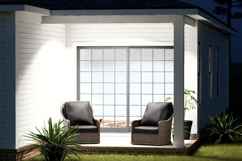 Architectural House Design - Exterior - Covered Porch 1 for Modern House Plan #513-2460 - 3 bed, 2 bath