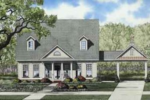 Colonial Exterior - Front Elevation Plan #17-2113