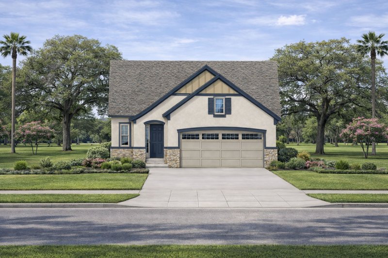 Dream House Plan - European Exterior - Front Elevation Plan #20-2147