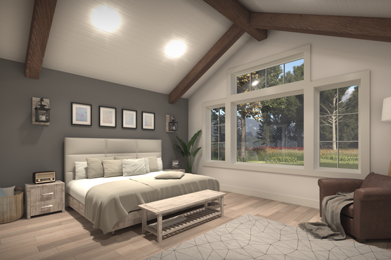 Interior - Master Bedroom 1 for Ranch House Plan #1086-13 - 3 bed, 2.5 bath