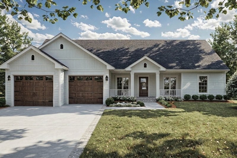 Home Plan - Exterior - Front Elevation 3 for Farmhouse House Plan #21-669 - 3 bed, 2 bath