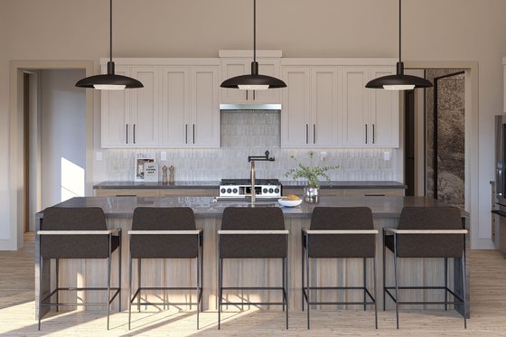 Interior - Kitchen for Barndominium House Plan #455-329 - 3 bed, 2.5 bath