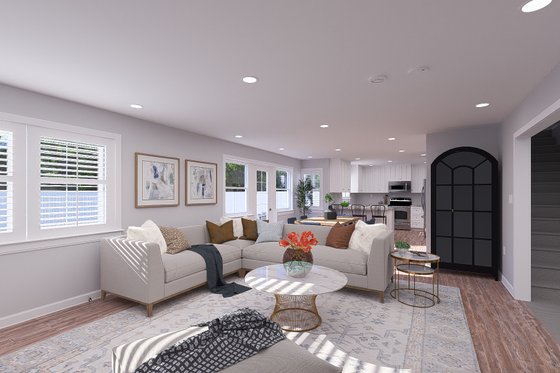 Interior - Family Room 1 for Craftsman House Plan #1060-263 - 4 bed, 2.5 bath
