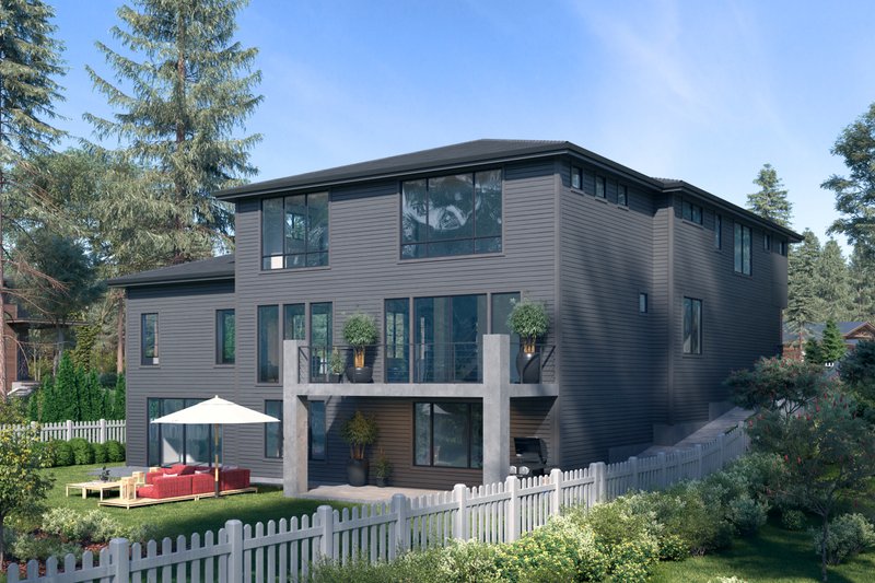 House Plan Design - Exterior - Other Elevation 1 for Contemporary House Plan #1066-117 - 6 bed, 4.5 bath