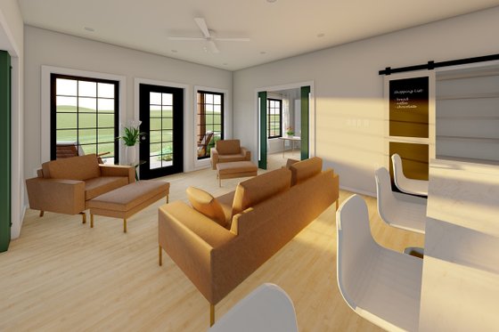 Interior - Family Room 2 for Farmhouse House Plan #126-258 - 2 bed, 2 bath