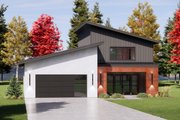 Modern Style House Plan - 4 Beds 3.5 Baths 2410 Sq/Ft Plan #1096-178 Exterior 