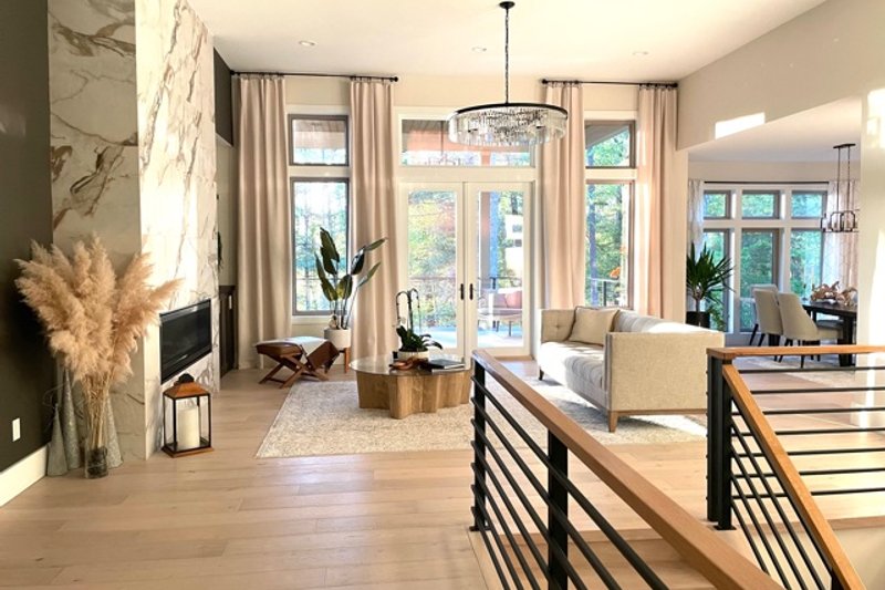Architectural House Design - Interior - Family Room 1 for Prairie House Plan #48-657 - 3 bed, 3.5 bath