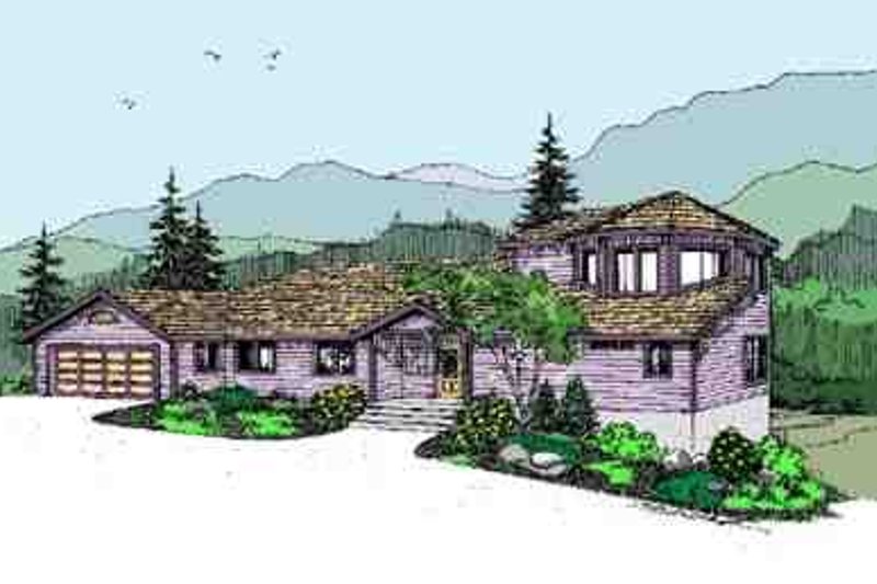 Architectural House Design - Modern Exterior - Front Elevation Plan #60-619