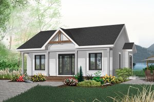 Cottage Exterior - Front Elevation Plan #23-512