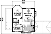 Traditional Style House Plan - 3 Beds 1 Baths 1837 Sq/Ft Plan #25-4766 
