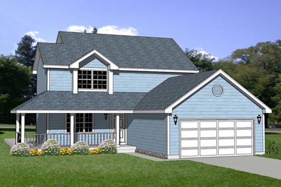 Exterior - Front Elevation for Traditional House Plan #116-184 - 3 bed, 2.5 bath