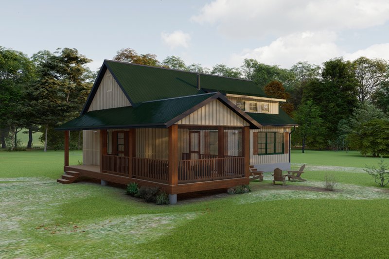 Home Plan - Exterior - Other Elevation 6 for Bungalow House Plan #1092-2 - 1 bed, 2 bath