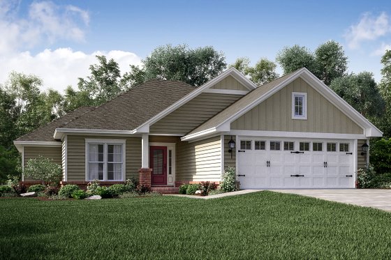 Exterior - Front Elevation 4 for Traditional House Plan #430-134 - 3 bed, 2 bath