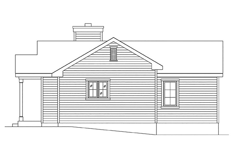 Dream House Plan - Exterior - Other Elevation for Cottage House Plan #22-604 - 1 bed, 1 bath