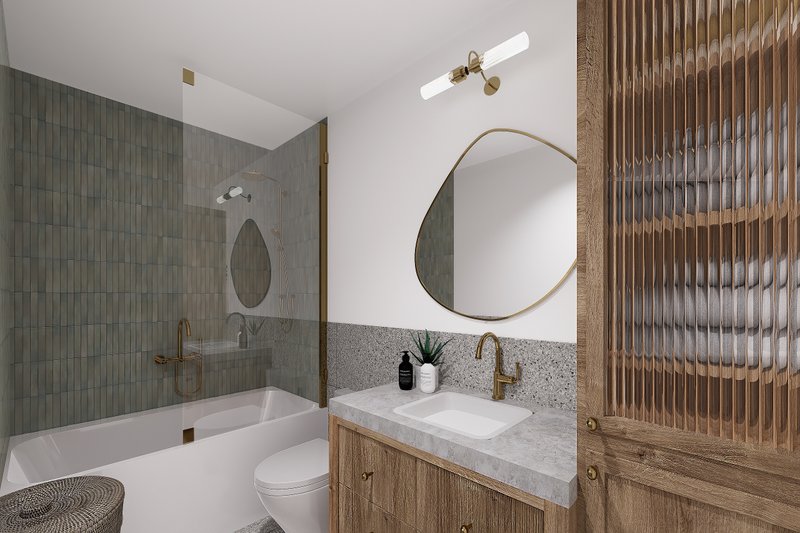 Architectural House Design - Interior - Bathroom for Farmhouse House Plan #23-2833 - 3 bed, 2.5 bath