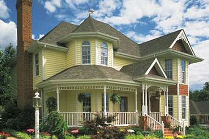 House Blueprint - Photo 2 for Victorian House Plan #410-107 - 3 bed, 2.5 bath