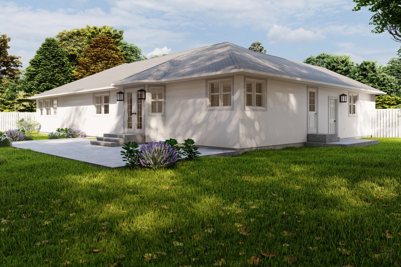Dream House Plan - Exterior - Rear Elevation for Traditional House Plan #1060-252 - 3 bed, 2.5 bath